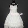 クラロリ　洋装　白色ドレス　フリル　ジャンスカ
