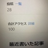 １００回見られた日記