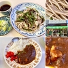 かわちや（相模湖）冷し山菜そば＋カレーライス