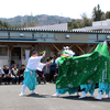 春祈祷　社の桜　波伝谷のふるさと資料館─南三陸から