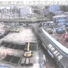 リニア神奈川県駅、西側工事ヤード、マンションからの写真（相模原）