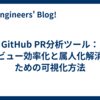 GitHub PR分析ツール：レビュー効率化と属人化解消のための可視化方法