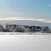 凍り付く早朝の風景（３）と氷柱