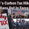 カナダ人、フリーダム・コンボイ式炭素税反対デモを実施