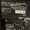 テレビの設置を前に。