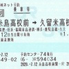 糸島高校前→久留米高校前　乗車券