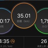 【ポイント練】35kmjog。相変わらず体が重い。