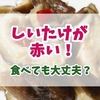 しいたけが赤い！食べても大丈夫？変色する原因と安全に食べられるかどうかの判断基準