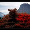 紅葉と妙義山