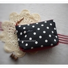 #ポーチ　black　dot　pouch