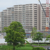 稲沢駅前の工事に鉄骨が組み上げられてきました