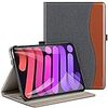 ZtotopCases iPad Mini6 ケース 2021 8.3インチ(A2568/A2569) 高級PUレザー製 オートスリープ機能 ペンシル収納 カードポケット付き 手帳型 全面保護 iPad Mini(第六世代)専用 スマートカバー(デニムブラック