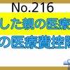 【216】死亡した親の医療費は、誰の医療費控除？