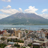 テレビでよく見かける鹿児島市内からの桜島