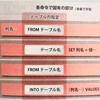 SQLの4大命令の覚え方