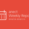 【The Weekly Report】2018/07/09~2018/07/13 週報