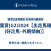 青葉賞(G2)2024【出走馬確定(好走馬･外厩傾向)】