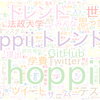 　Twitterキーワード[hoppii]　07/13_17:03から60分のつぶやき雲