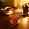 井の頭公園の「喫茶余白」でコーヒー、生わらび餅（珈琲シロップ）。