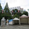 墨田区　横網町公園　お祭り準備　牛嶋神社祭礼