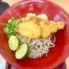 なか卯（東池袋）とり天すだちおろしそば＋親子丼〔小〕