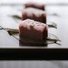 桜の風味が美味しい！和久傳の季節限定羊羹「夜さくら」。