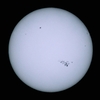 「太陽(白色光)」の撮影　2024年5月9日(機材：ミニボーグ45EDⅡ、E-PL8、ポラリエ)