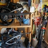 折りたたみ自転車収納棚を作成