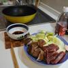 キッチンで一人焼肉