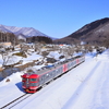 雪景色の中のしなの鉄道を撮影して来ました  その１