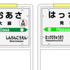 JR北海道の駅名標 2 函館本線 厚別～上幌向間の駅名標