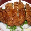 平べったい鶏唐揚げ丼