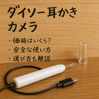 ダイソー耳かきカメラは買うべき？価格・画質・安全性・メリットと注意点