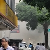 台湾で大火災！街が煙で覆われる