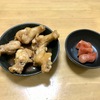 今日は手羽元さっぱり煮（改）と燻製明太子で一杯やりました