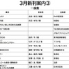 3月新刊案内③