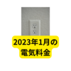 2023年1月分の電気料金【まとめ】