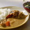 •サツマイモと鳥のクリームカレー