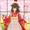 【えっくす☆きゅーと ふぁみりー】1/6『和装乙女喫茶／みあ～花よりお団子～』完成品ドール【アゾン】2022年1月発売予定♪