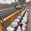 蔵前橋、花火大会の準備