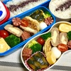 子どもたち弁当(^^)。～じゃがい餅・カボチャの煮物・出し巻き～