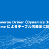 CData Dataverse Driver（Dynamics 365 CRM）が SchemaName によるテーブル名表示に対応しました