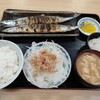 西川口の「あおき食堂」でさんま塩焼き定食を食べました🐟