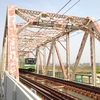 花見ラン4回目、大川沿い、開通したばかりのおおさか東線に初乗車！