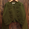 「深みのあるグリーン＊ニット　注意喚起！」‐奈良のレトロ古着屋スロージャム‐