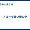 アゴーラ買い増し中