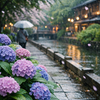 歌とともに感じる、初夏の京都：御池通の紫陽花から生まれた「紫陽花の約束」