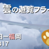 【JAL】雲とその間から景色を楽しむ梅雨のフライト｜JL317 羽田ー福岡