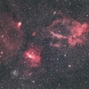 Ｓｈ２－１５７＋ＮＧＣ７６３５＋Ｍ５２：カシオペア座の散光星雲