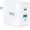 充電速度が速いと評判 PD 充電器 65w 急速充電器 2ポート ygyg独自技術 USB-C& USB A タイプc